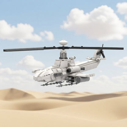 AHQ-1C Artar Futuristic UAV Attack Helicopter MOC Building Kit - 1
