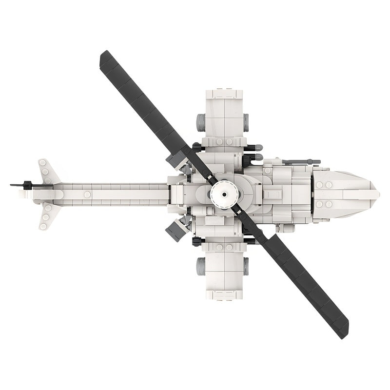 AHQ-1C Artar Futuristic UAV Attack Helicopter MOC Building Kit - 3