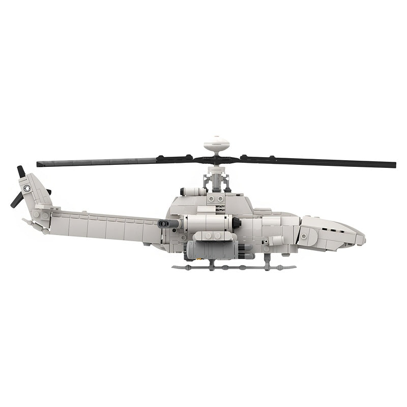 AHQ-1C Artar Futuristic UAV Attack Helicopter MOC Building Kit - 4