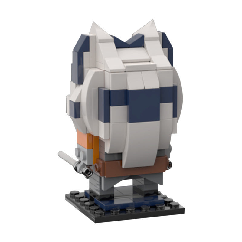 ahsoka tano mandalorian brickheadz | star wars | moc-62382 - 2