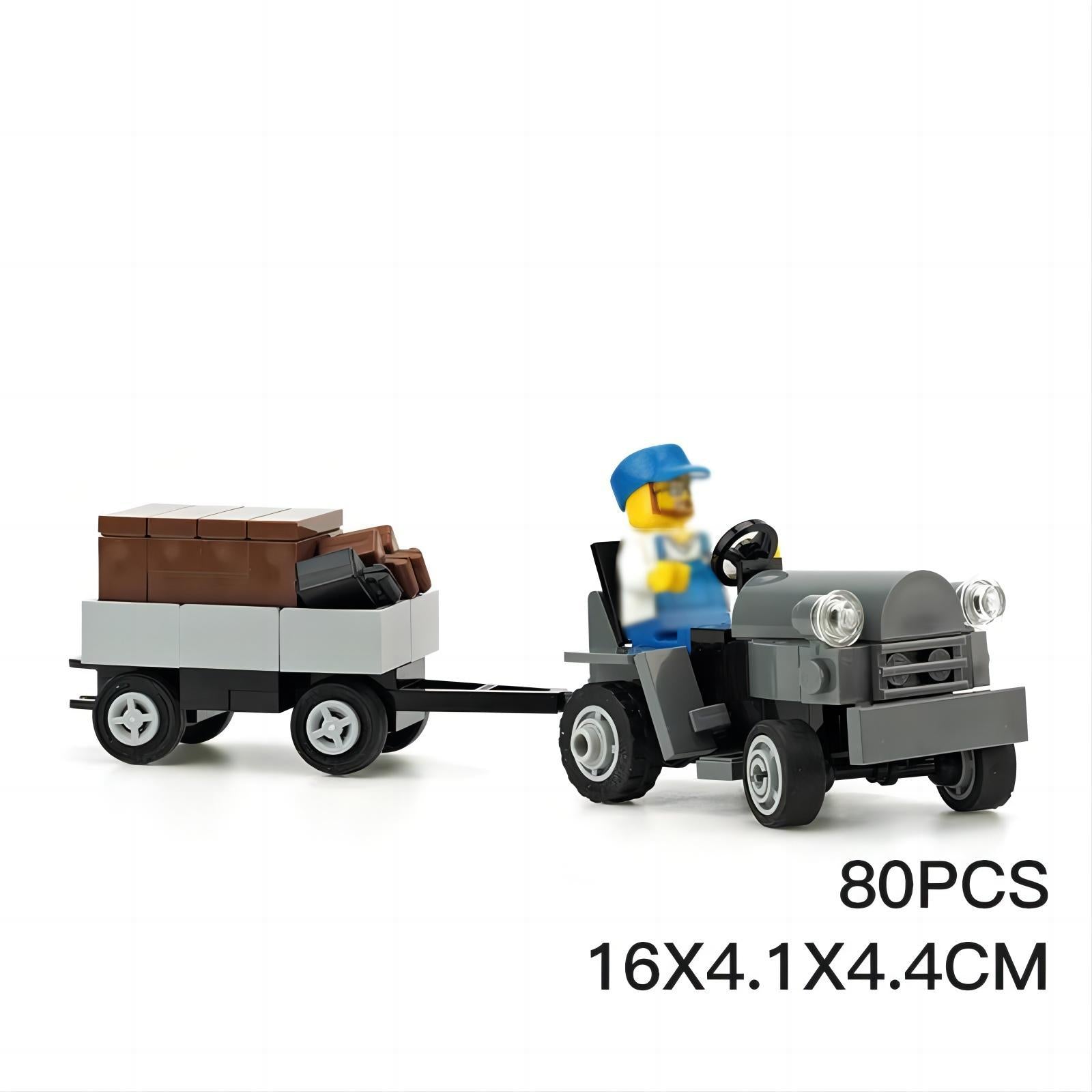 Aircraft Tow Tractor Building Kit | LEGO-Compatible MOC - 3