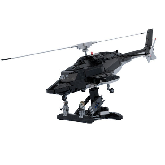 airwolf bell 222 helicopter building set | moc-149250 - 1