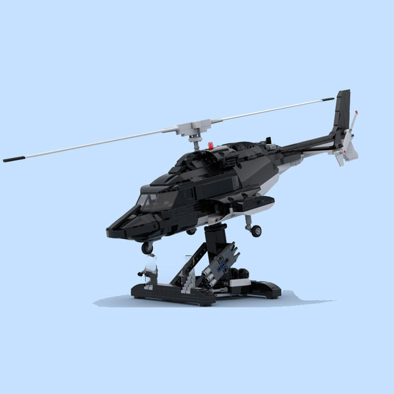 airwolf bell 222 helicopter building set | moc-149250 - 3