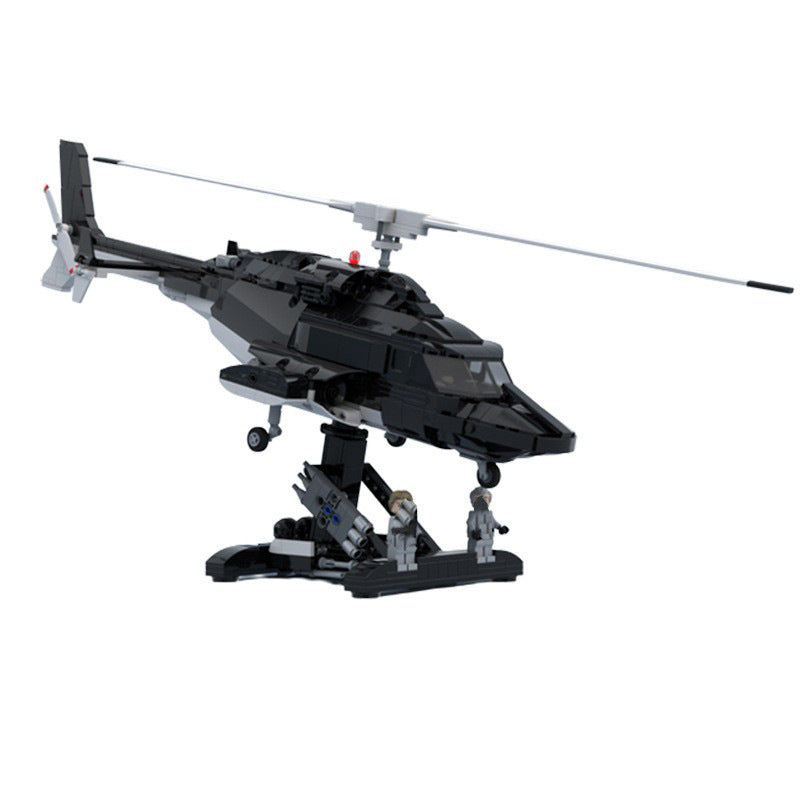 airwolf bell 222 helicopter building set | moc-149250 - 4