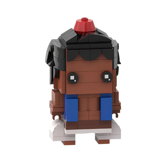 aladdin brickheadz building set | moc arabian nights | lego-compatible - 1