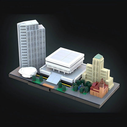 Albany Skyline MOC Micro City Building Kit | Urban Landmark Display Model - 2