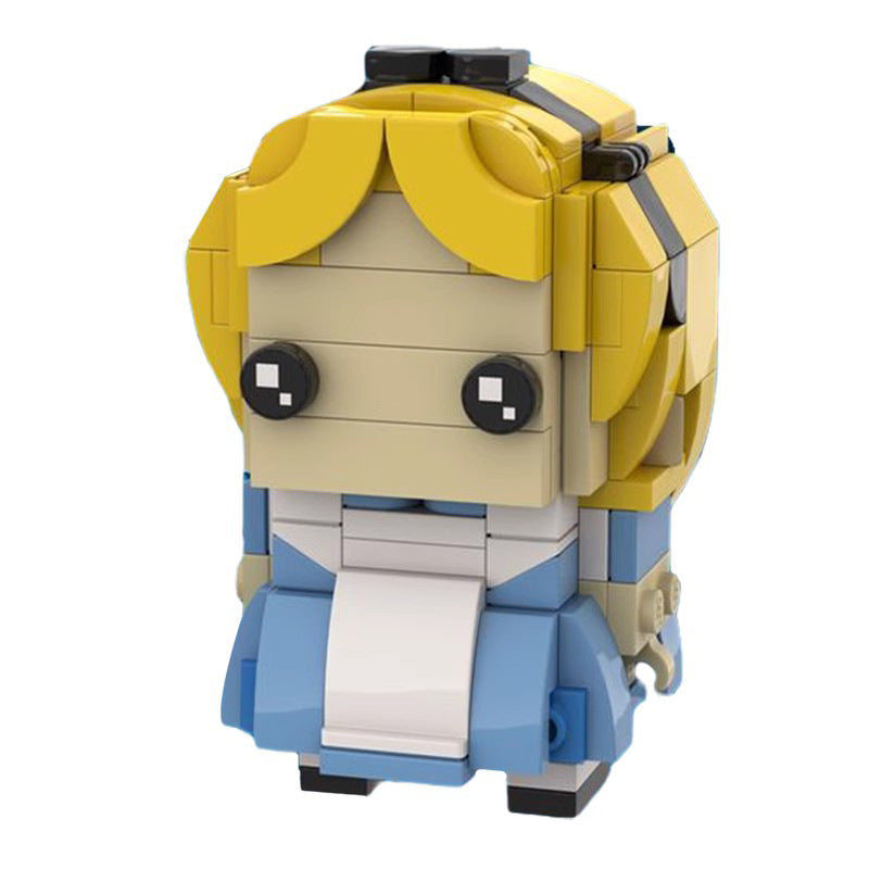 alice in wonderland brickheadz building set | moc-31453 - 1