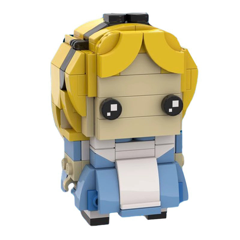 alice in wonderland brickheadz building set | moc-31453 - 2