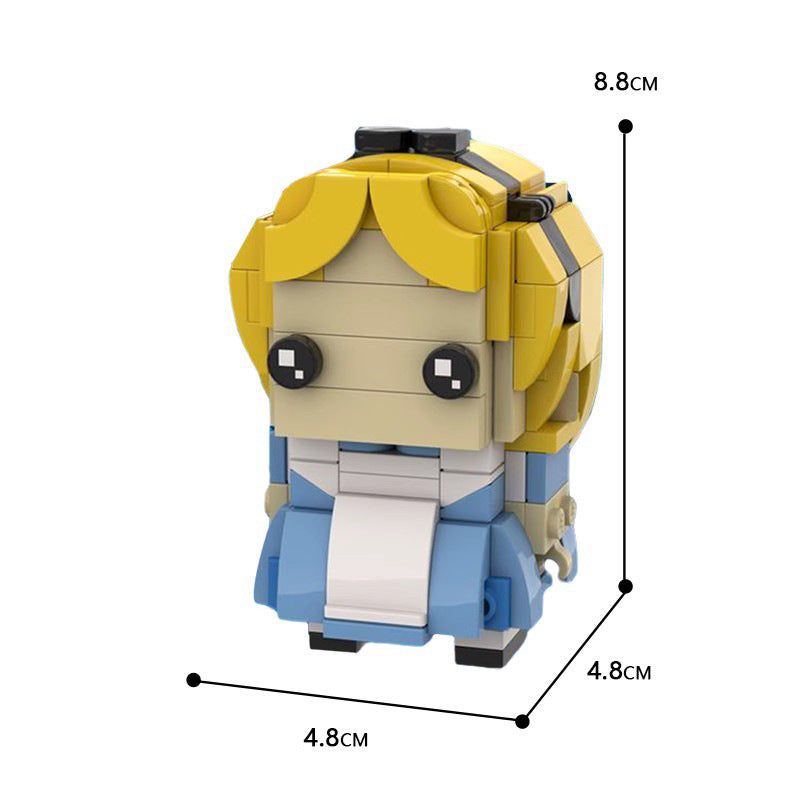 alice in wonderland brickheadz building set | moc-31453 - 3