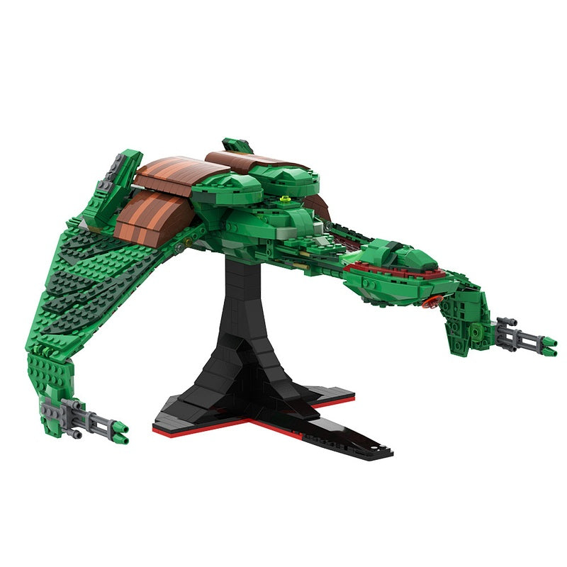 Alien Bird of Prey Gunships Building Kit | LEGO-Compatible MOC - 3