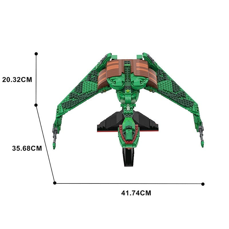 Alien Bird of Prey Gunships MOC Spacecraft Building Kit - 7