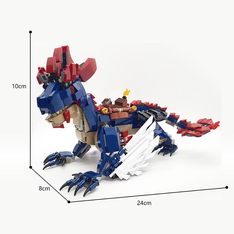 Alien Drake Creature MOC Building Kit | Fantasy Beast Figure - 3