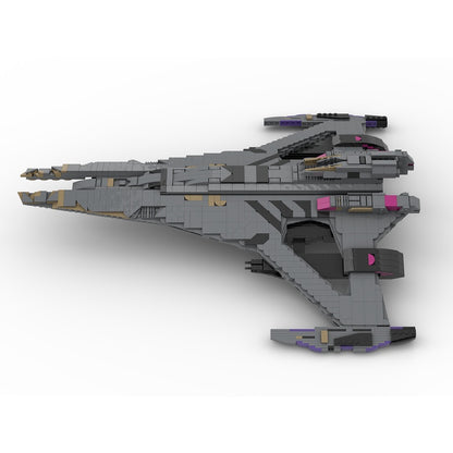 Alien Dreadnought Battleship MOC Building Kit - 2