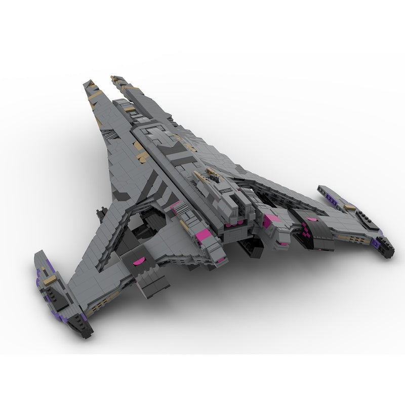 Alien Dreadnought Battleship MOC Building Kit - 3