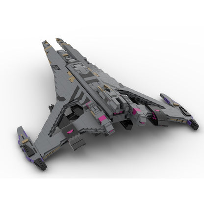 Alien Dreadnought Battleship MOC Building Kit - 3