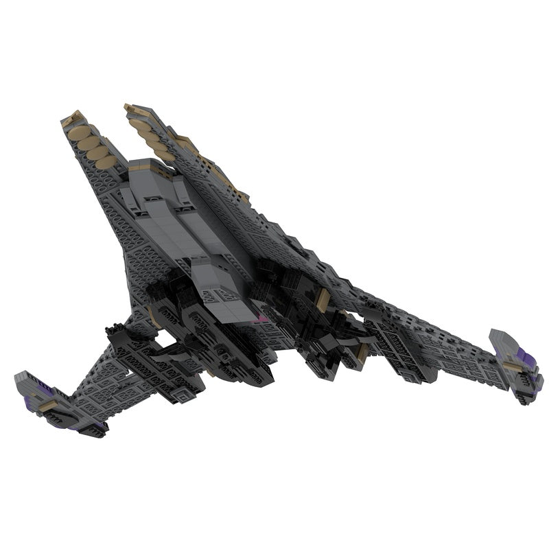 Alien Dreadnought Battleship MOC Building Kit - 4