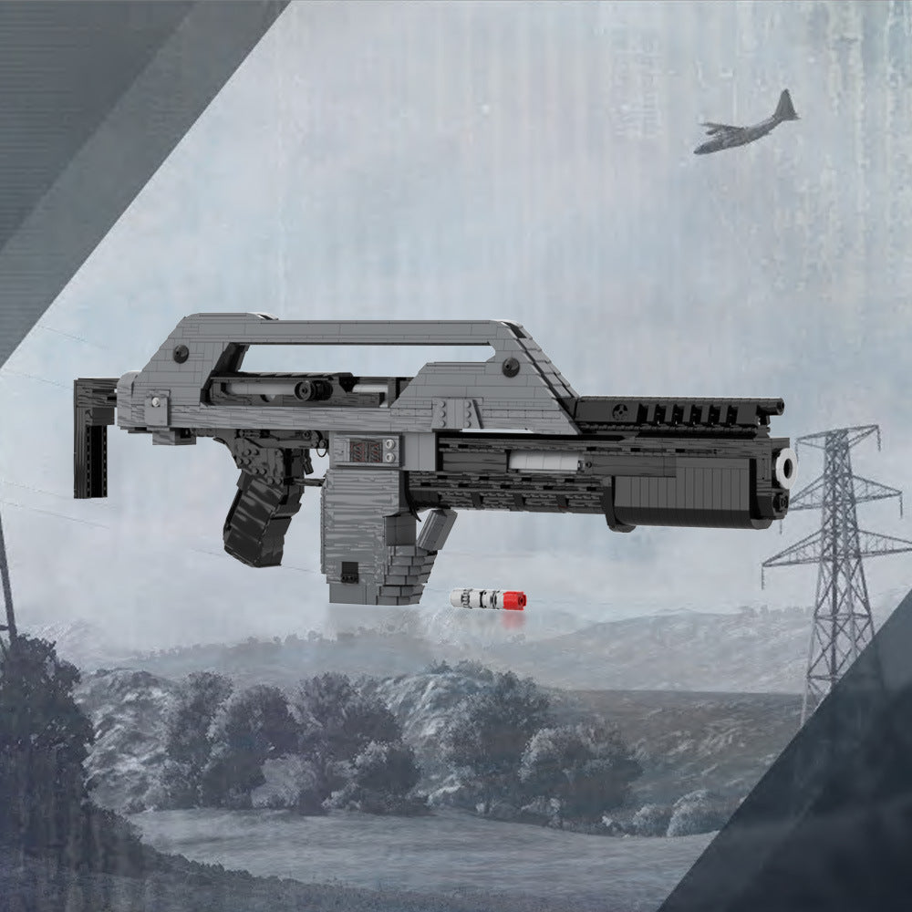 aliens m41a pulse rifle building set | 1:1 replica | moc-32968 - 1