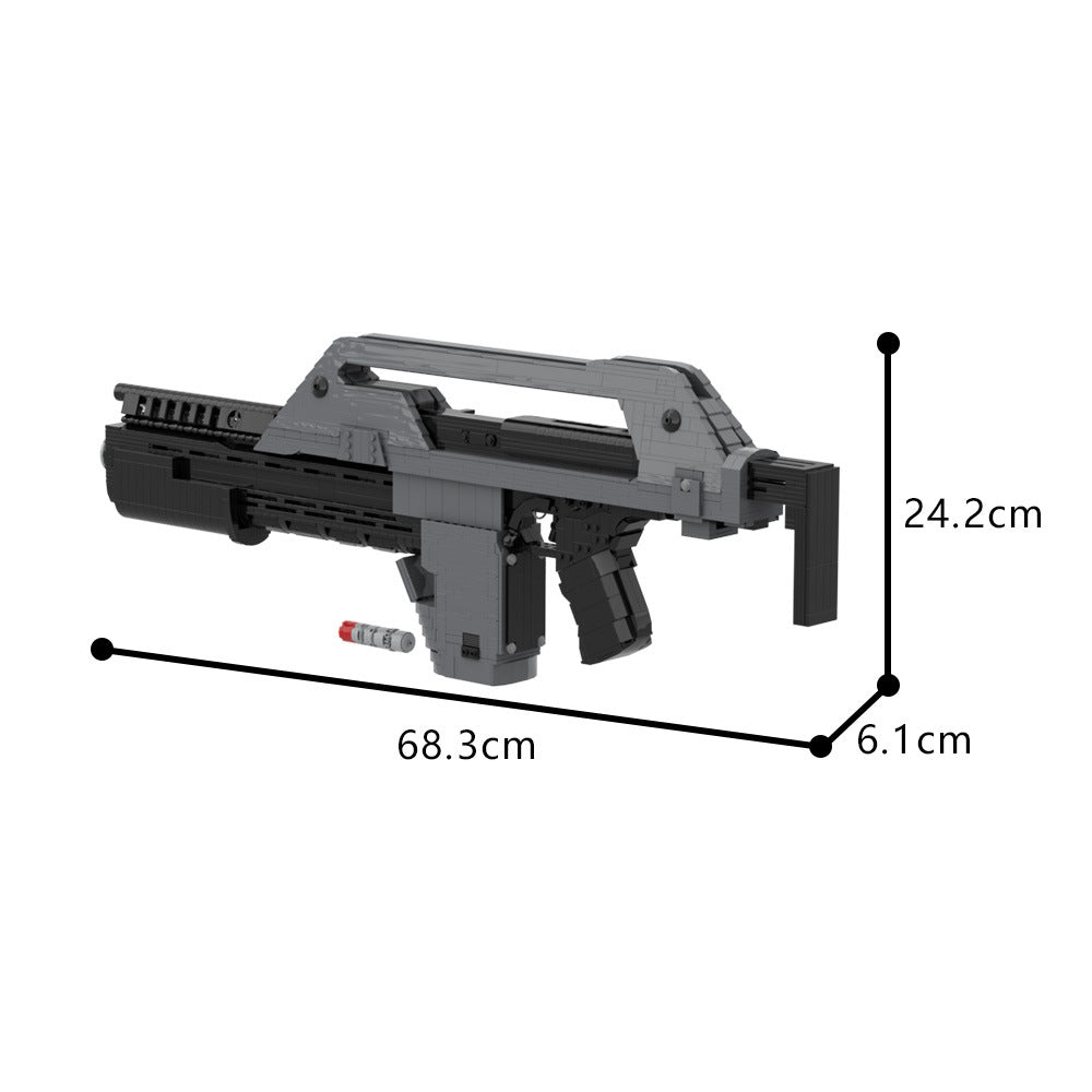 aliens m41a pulse rifle building set | 1:1 replica | moc-32968 - 4