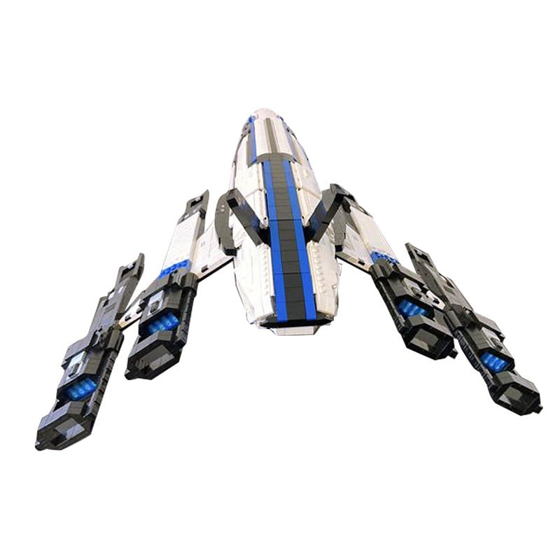 Alliance Space Cruiser MOC Spaceship Building Kit | Sci-Fi Capital Vessel - 5