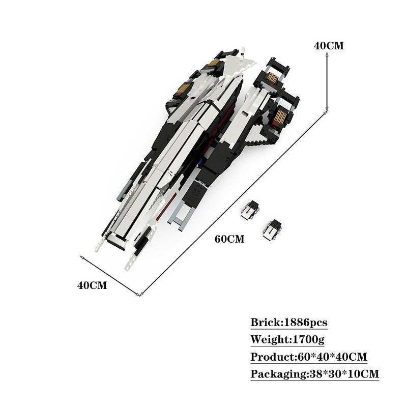 Alliance Systems SR-1 Space Recon Cargo Ship Building Kit | Compatible MOC - 4