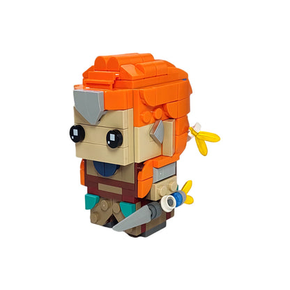 aloy brickheadz building set | horizon zero dawn | lego compatible - 3