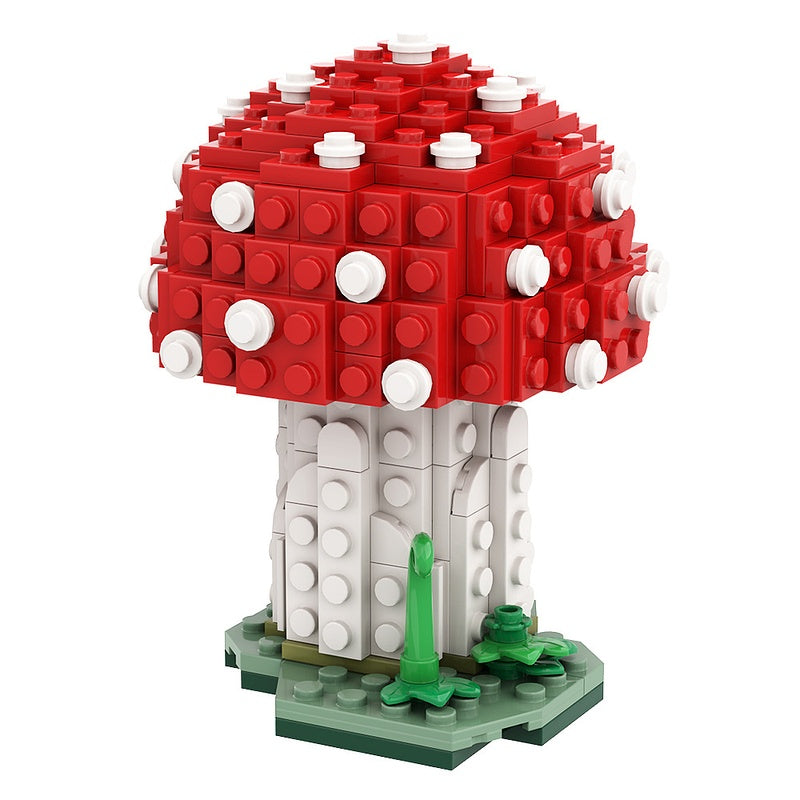 Amanita Muscaria Mushroom Building Kit | LEGO-Compatible MOC - 3