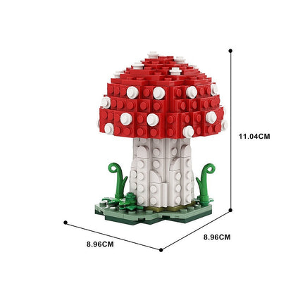 Amanita Muscaria Mushroom MOC Botanical Display Building Kit - 4