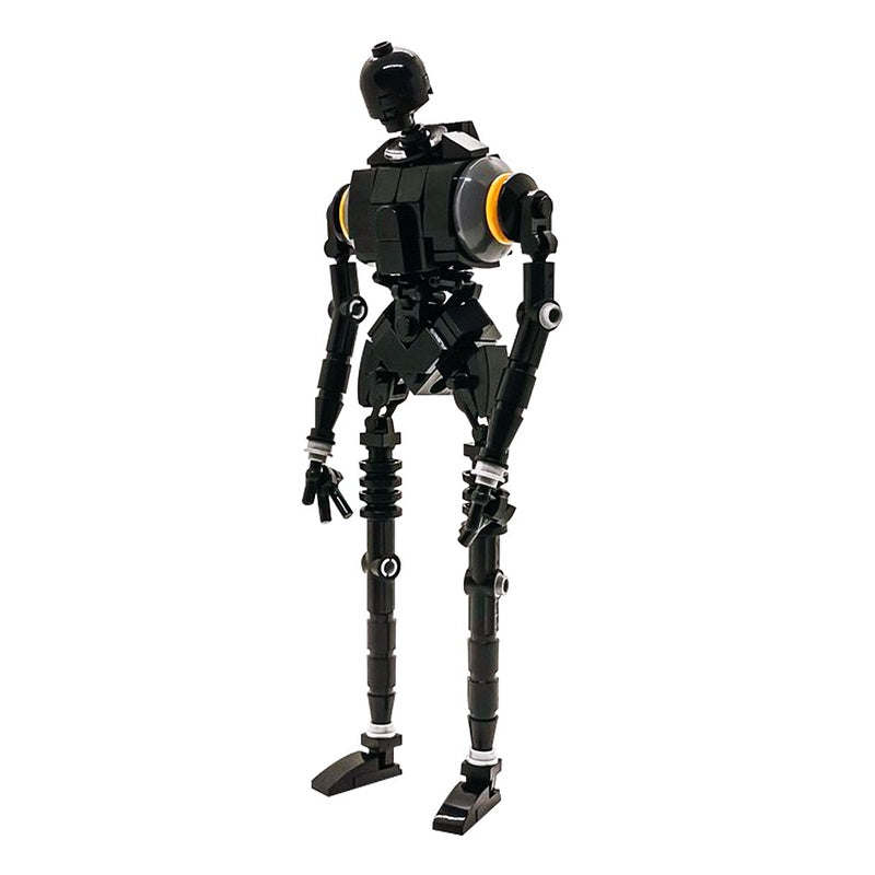 Amber-Ring Security Robot MOC Building Kit | Tall Mechanical Figure - 2