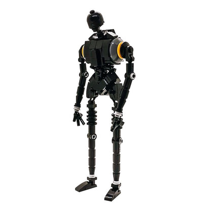 Amber-Ring Security Robot MOC Building Kit | Tall Mechanical Figure - 2