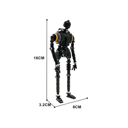 Amber-Ring Security Robot MOC Building Kit | Tall Mechanical Figure - 3