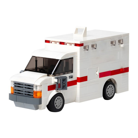 ambulance building set | w/ full interior | moc-203861 - 2