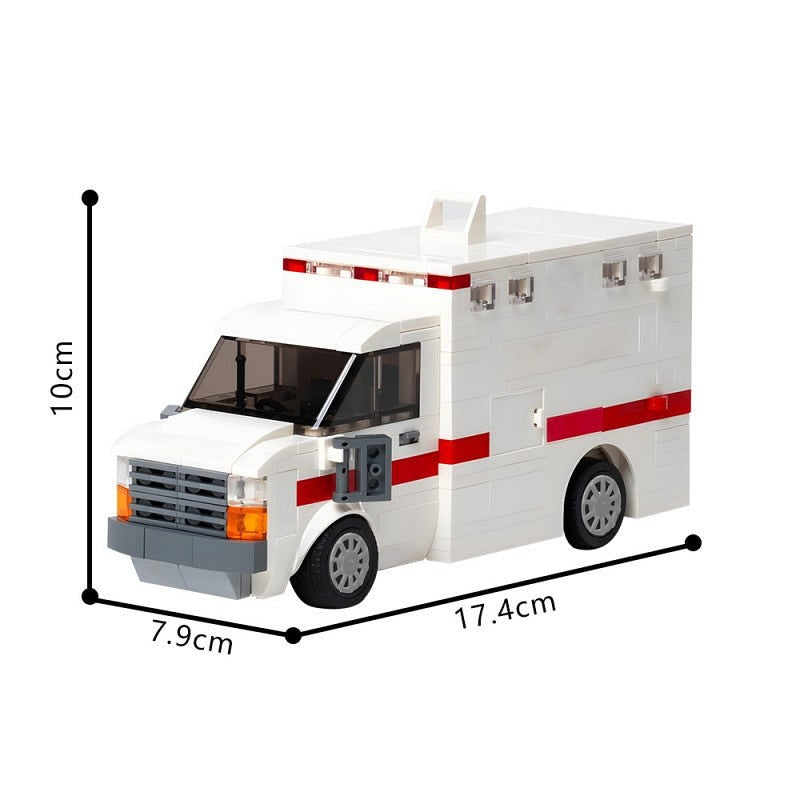 Ambulance MOC Building Kit | Full Interior Rescue Vehicle Model - 4