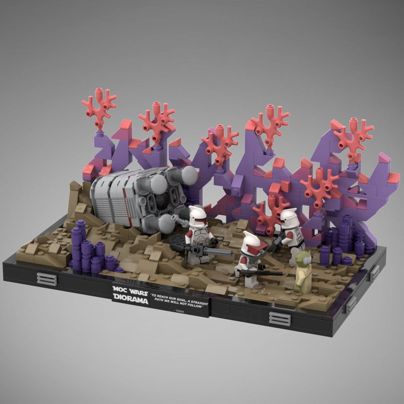 ambush building set | the clone wars dioramas | moc-108406 - 1
