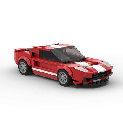 American GT Supercar MOC Building Kit | 8-Wide Performance Car - 3
