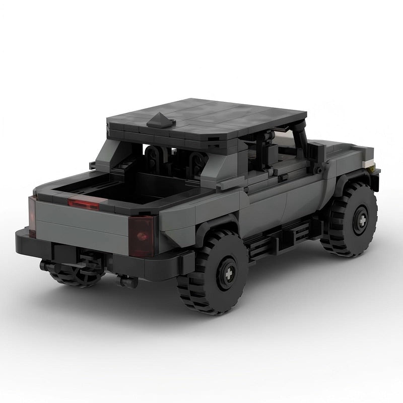 American Off-Road Electric Pickup Truck Hard Top Building Kit | LEGO-Compatible MOC - 2