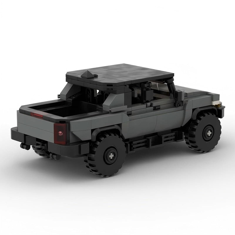 American Off-Road Electric Pickup Truck Hard Top Building Kit | LEGO-Compatible MOC - 3