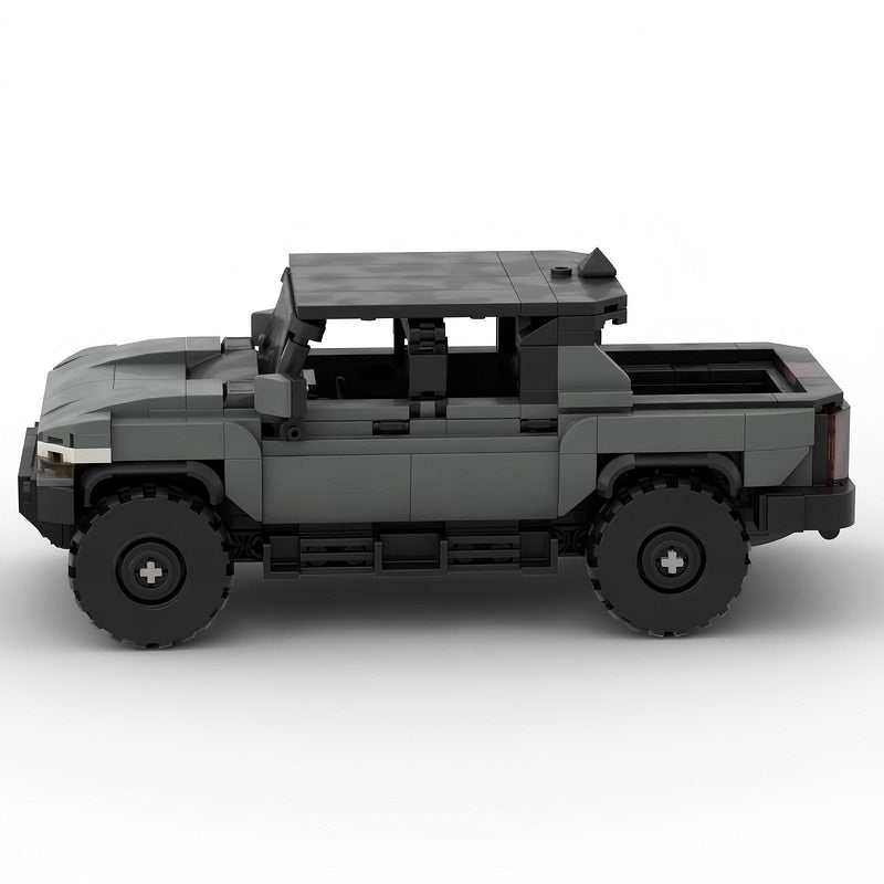 American Off-Road Electric Pickup Truck Hard Top Building Kit | LEGO-Compatible MOC - 4
