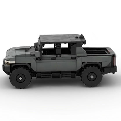 American Off-Road Electric Pickup Truck Hard Top Building Kit | LEGO-Compatible MOC - 4