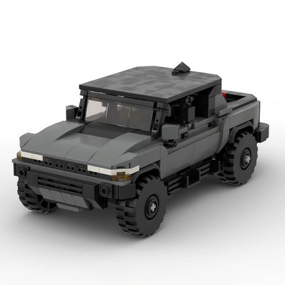 American Off-Road Electric Pickup Truck Hard Top Building Kit | LEGO-Compatible MOC - 5