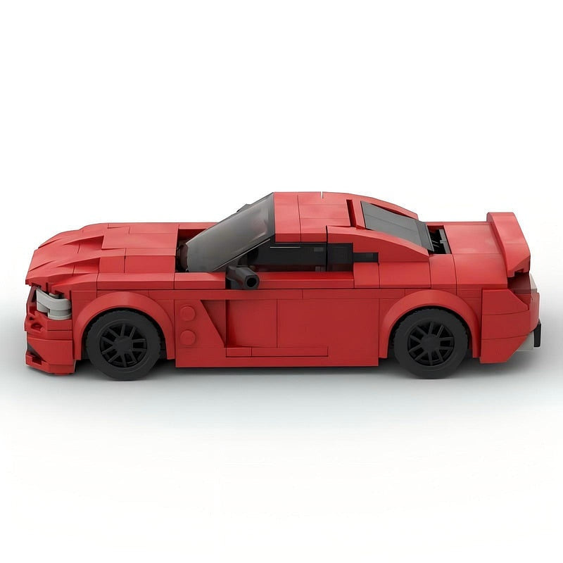 American Supercharged V8 Coupe MOC Building Kit | Performance Vehicle Model - 4