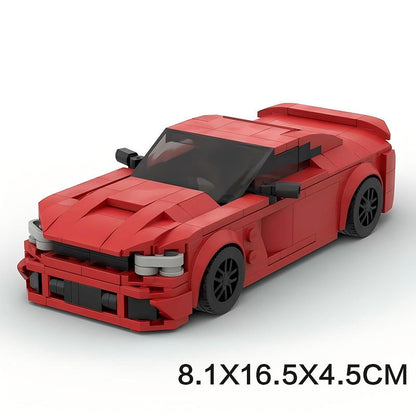 American Supercharged V8 Performance Coupe Building Kit | LEGO-Compatible MOC - 6