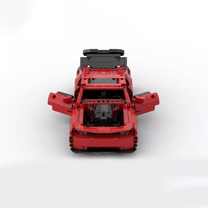 American V8 Street Performance Coupe Building Kit | LEGO-Compatible MOC - 2