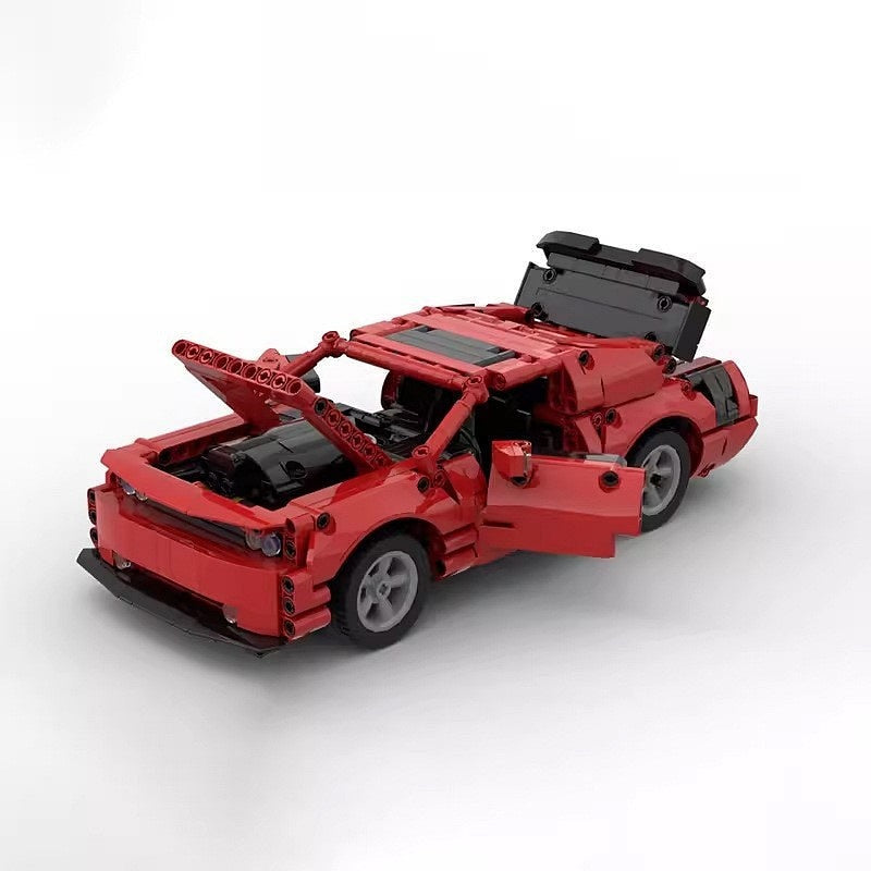 American V8 Street Performance Coupe MOC Building Kit | Muscle Car Model - 5