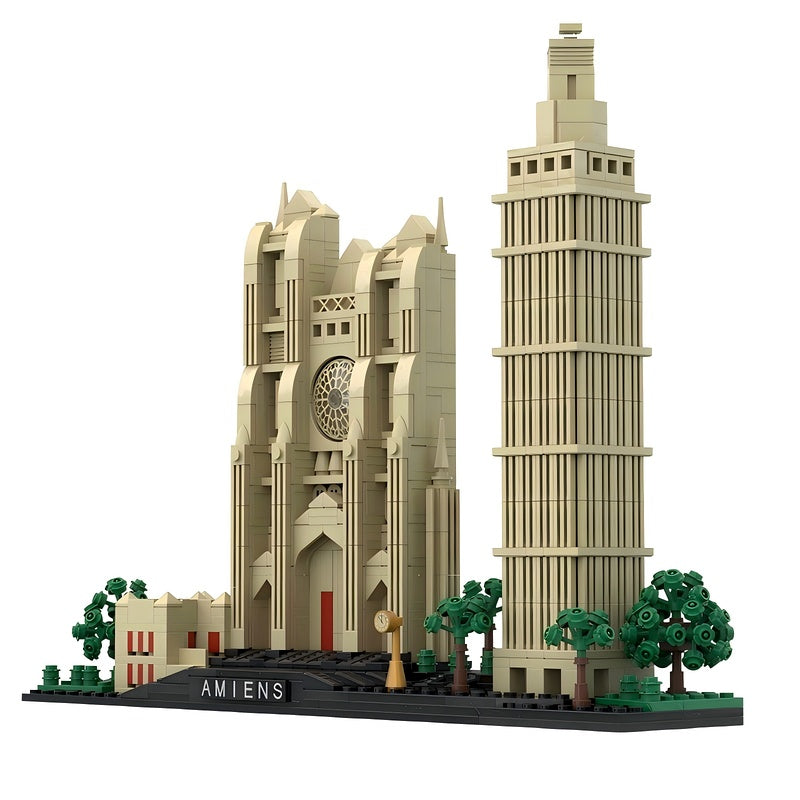 Amiens France Skyline Architecture Building Kit | LEGO-Compatible MOC - 2