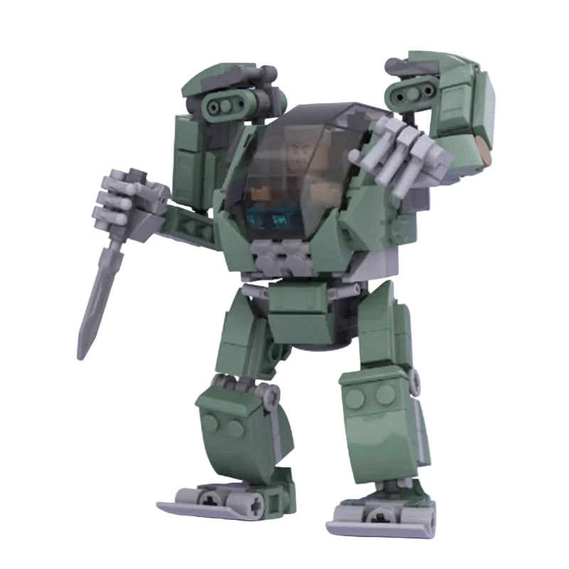 AMP Mecha Suit MOC Building Kit | Futuristic Armored Figure Model - 1