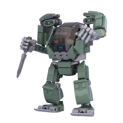 AMP Mecha Suit MOC Building Kit | Futuristic Armored Figure Model - 1