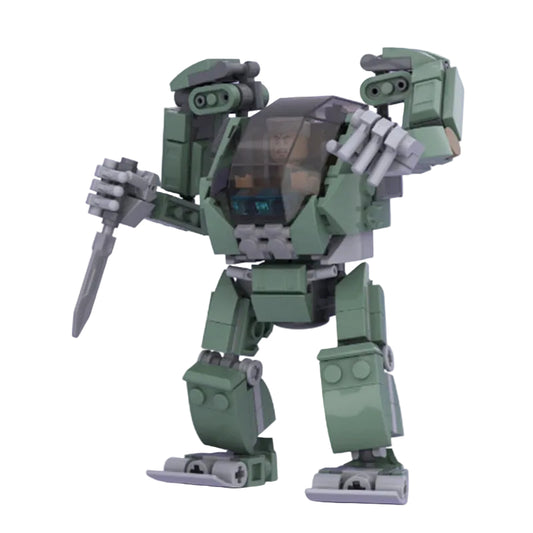 AMP Mecha Suit MOC Building Kit | Futuristic Armored Figure Model - 1