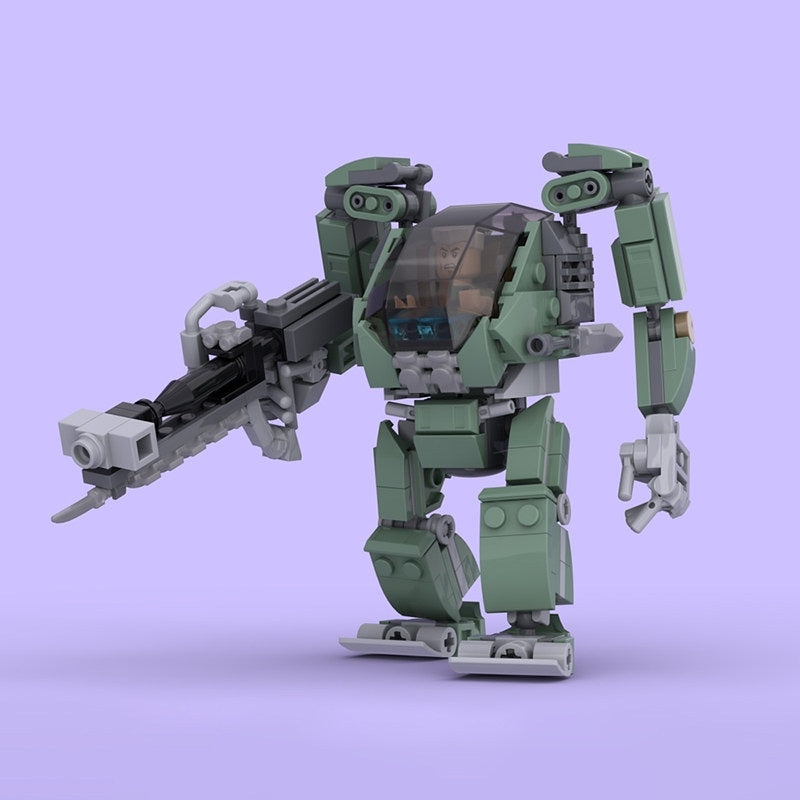 AMP Mecha Suit MOC Building Kit | Futuristic Armored Figure Model - 3