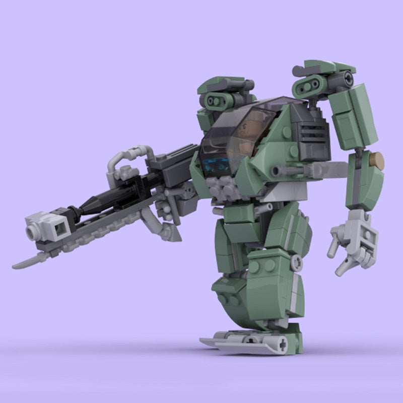 AMP Mecha Suit MOC Building Kit | Futuristic Armored Figure Model - 4