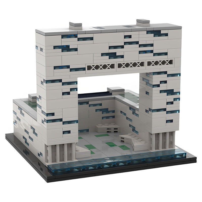 Amsterdam Pontsteiger Waterfront Architecture MOC Building Kit - 1